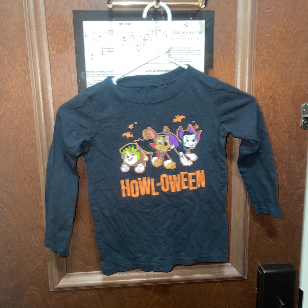 Paw Patrol Nickelodeon Howl-Oween Kids Long-Sleeve Shirt 5T